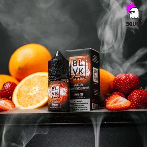 سالت توت فرنگی و مرکبات یخ بی ال وی کی / BLVK Citrus Strawberry Ice Salt Nic